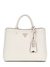 Guess Ivory Solid Meridian Girlfriend Satchel Bag