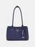 Blue Solid Meridian Shoulder Bag