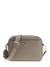 Dark Taupe Solid Zipper Meridian Crossbody Bag