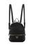 Guess Women Black Textured Adjustable Shoulder Strap Backpack
