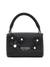 Guess Black Applique Zaria Mini Top Handle Flap Shoulder Bag