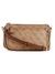 Guess Women's Brown Polyurethane Printed Mini Crossbody Bag