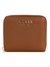Cognac Solid Laurel Zip Around Wallet