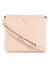 Guess Women Pink Solid Crossbody Bag with Zip Closure