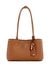 Cognac Solid Meridian Shoulder Bag