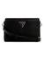Guess Black Solid Meridian Top Zip Crossbody Bag