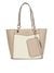Guess Beige Textured Zakaria Carryall Shopper Tote