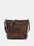 Espresso Solid Zipper Marsha Bucket Shoulder Bag