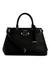 Black Solid Silvye Luxury Satchel Bag