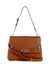 Cognac Solid Silvye Flap Shoulder Bag