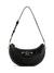 Guess Black Solid Nastra Top Zip Shoulder Bag