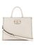 Guess Off White Solid Nastra 2 Comp Tote Bag