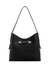 Guess Women Black Textured Strap Handles Shoulder Bag