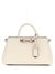 Guess Women Off White Textured Adjustable Detachable Strap Satchel Bag