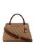 Brown Printed Noelle II Luxury Satchel Bag