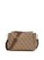 Guess Brown Printed Noelle Tri Comp Crossbody Bag
