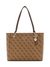 Guess Brown Printed Noelle Small Tote Bag