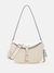 Guess Off White Solid Brooke Satchel