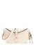 Off White Solid Twist Lock Brooke Shoulder Bag