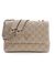 Pale Mocha Textured Magnetic Snap Giully 2 Comp Crossbody Bag
