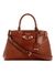 Cognac Solid Silvye Luxury Satchel Bag