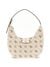 Guess Off White Logo Printed Neda Hobo Shoulder Bag