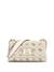 Guess Off White Logo Printed Neda Convertible Flap Crossbody Bag