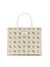 Guess Off White Logo Printed Neda 2 Comp Tote Bag