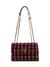 Burgundy Self-Design Crossbody Bag