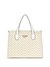 Guess White Self Design Silvana 2 Compartment Tote Bag