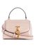 Women Pale Rose Croc-Embossed Montreal Mini Flap Crossbody Bag