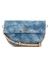 Guess Denim Logo Printed Cerelia Flap Shoulder Bag