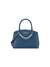 Navy Solid Zipper Jeanine Satchel Bag