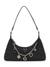 Guess Black Quilted Everlee Top Zip Shoulder Bag