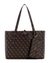 Black PU Printed Tote Bag