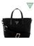 Guess Women Black Solid Adjustable Detachable Strap Mini Tote Bag with Inner Bag