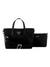 Guess Women Black Solid Adjustable Detachable Strap Mini Tote Bag with Inner Bag