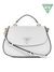 White Textured Eco Jazlynn Top Crossbody Bag