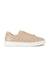 Aditi Nude Quilted Lace-Up Sneakers