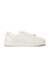 Aditi White Quilted Lace-Up Sneakers