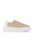Women's Nude White Solid Esha Lace-Up Sneakers