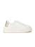 Esha White & Gold Colorblocked Lace-Up Sneakers