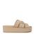 Neha Nude Solid Slip-On Wedges