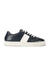 Archit Dark Blue Striped Lace-Up Sneakers