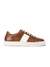 Archit Tan Striped Lace-Up Sneakers