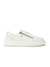 Dinesh White Textured Lace-Up Sneakers