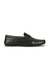 Karan Black Solid Slip-On Loafers