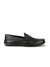 Sumit Black Solid Slip-On Loafers