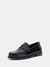 Men Black Solid Slip-On Rossio Mocassins
