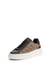 Beige & Brown Printed Lace-up Sneakers